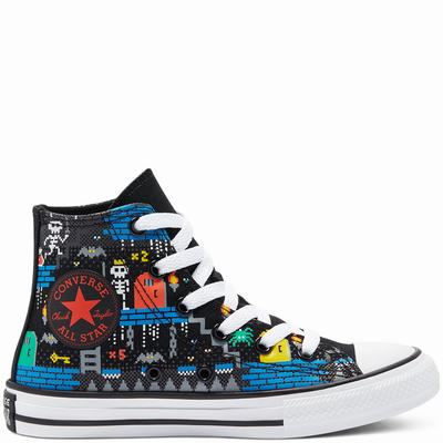 Gyerek Converse Gamer Chuck Taylor All Star Magasszárú Cipő CO9248560 Fekete